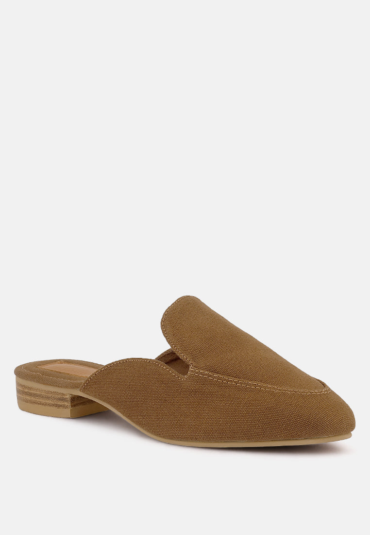 Calico Organic Canvas Mules