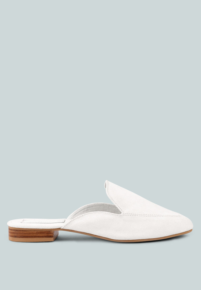 Calico Organic Canvas Mules