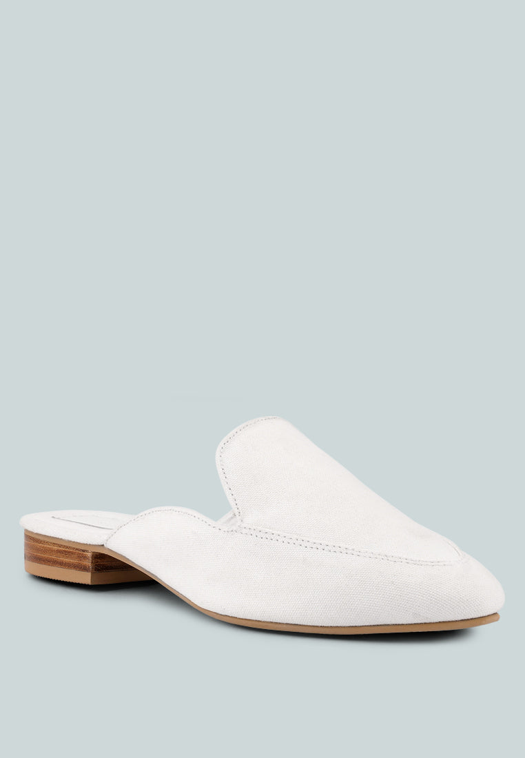 Calico Organic Canvas Mules