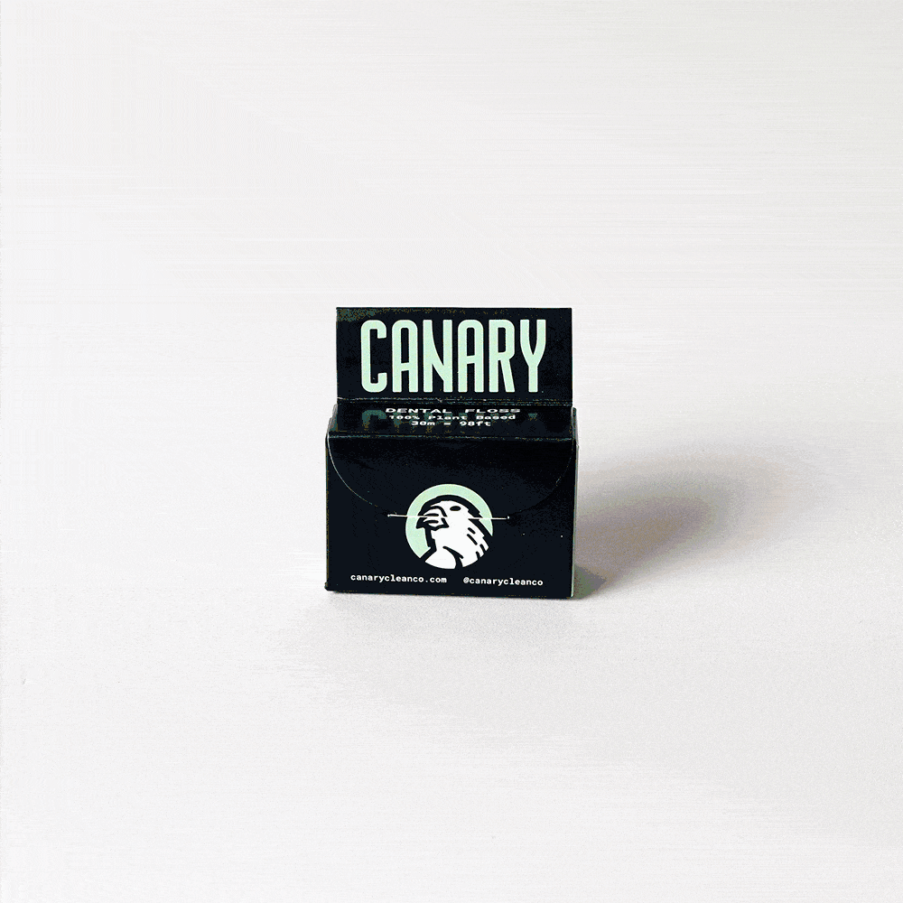 Dental Floss - Charcoal Mint - Plastic-Free and Vegan Canary