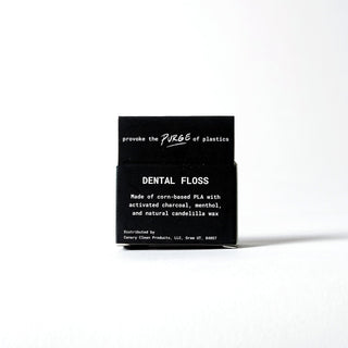 Dental Floss - Charcoal Mint - Plastic-Free and Vegan - By Baano