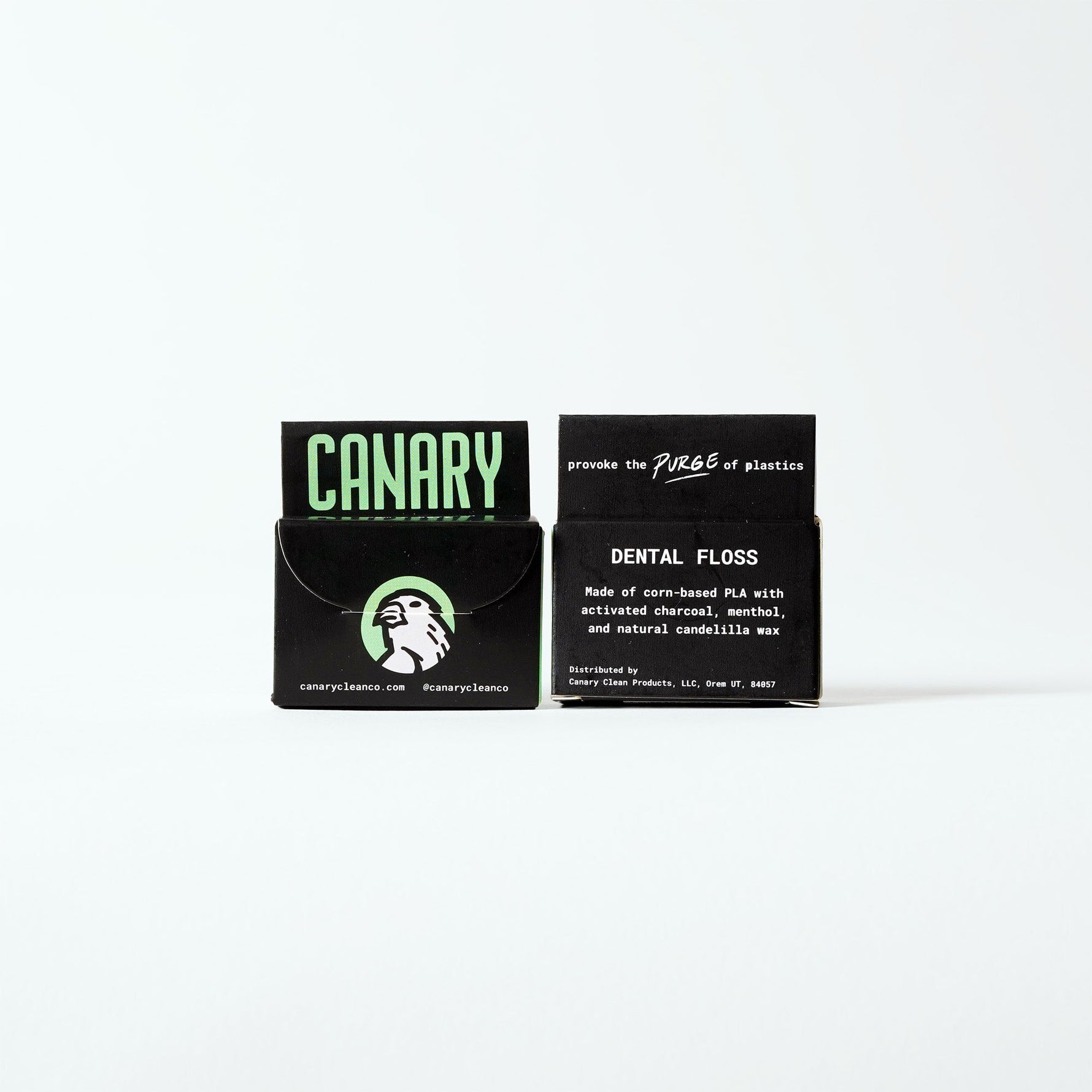 Dental Floss - Charcoal Mint - Plastic-Free and Vegan Canary