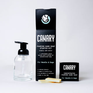 Hand Soap Starter Kit - Bottle & 2 Soap Slices - By Baano