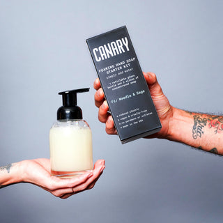 Hand Soap Starter Kit - Bottle & 2 Soap Slices - By Baano