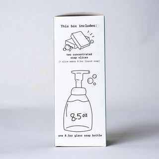 Hand Soap Starter Kit - Bottle & 2 Soap Slices - By Baano