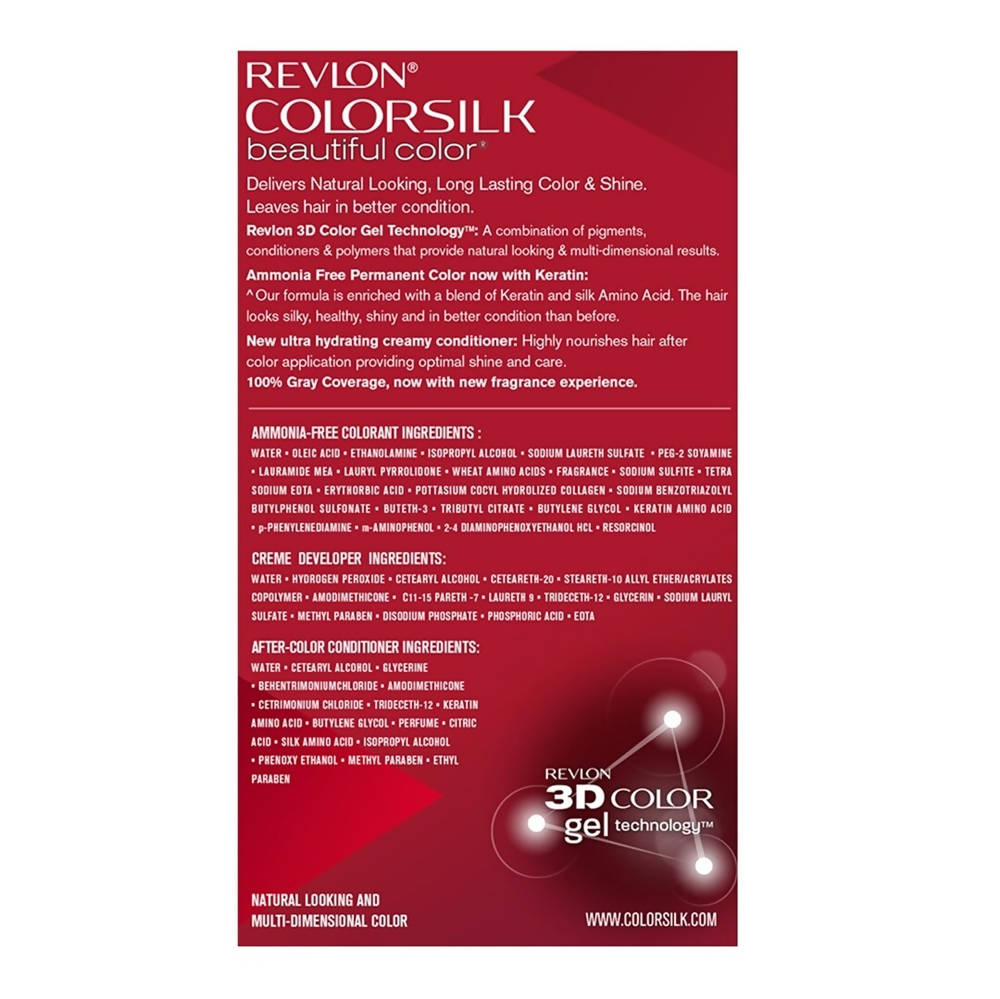 Revlon ColorSilk Beautiful Color - Dark Mahogany Brown 3RB 