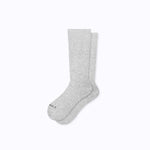 Combed Cotton Crew Socks - Heather Grey