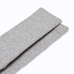 Combed Cotton Crew Socks - Heather Grey