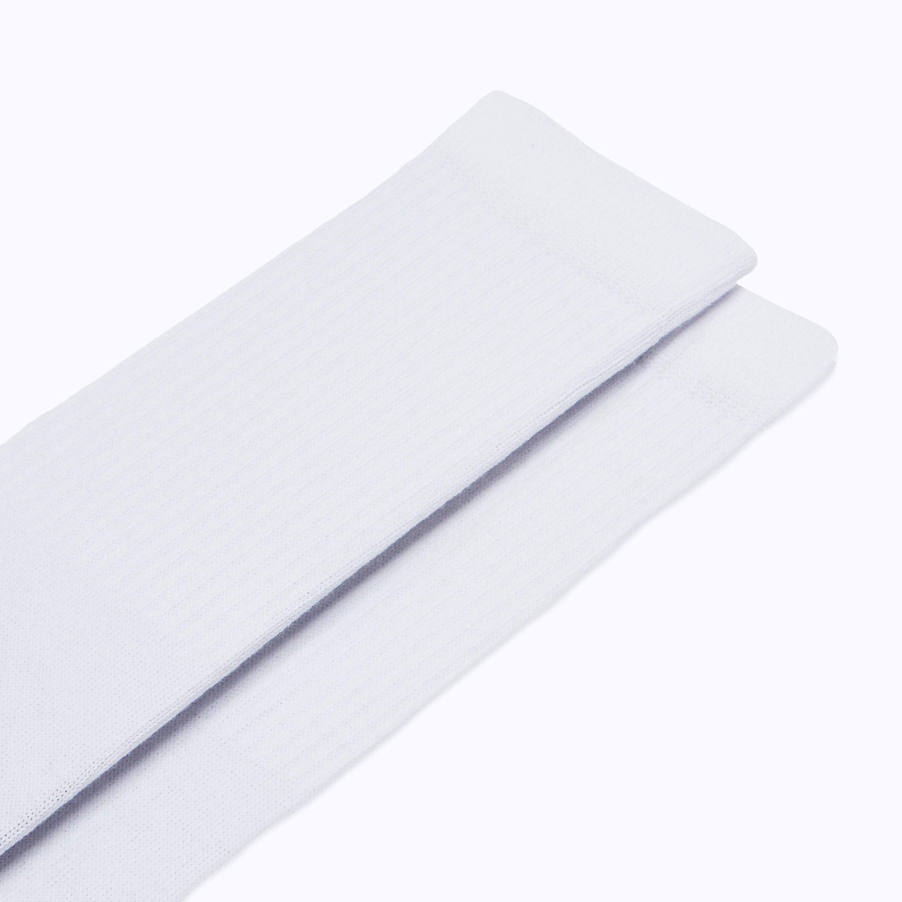 Combed Cotton Crew Socks - White