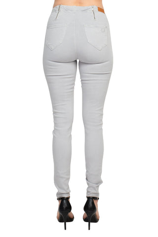 Cenia Mid Waist Pockets Stretched Denim Pants - By Baano
