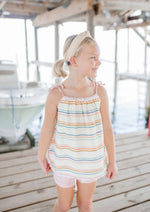 Girls Coastal Stripe Tank Top Set - By Baano