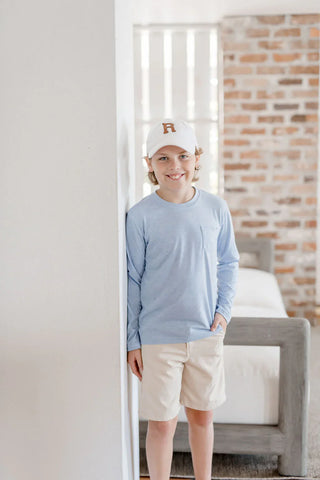 Kid's Bamboo Heathered Long Sleeve Tee - By Baano