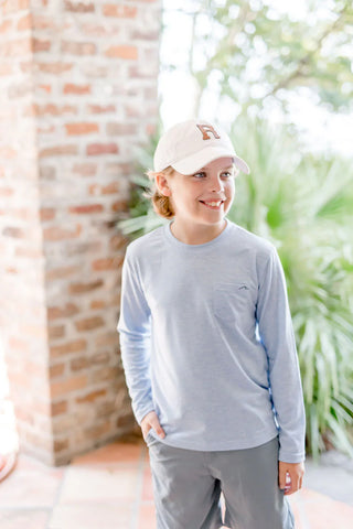 Kid's Bamboo Heathered Long Sleeve Tee - By Baano