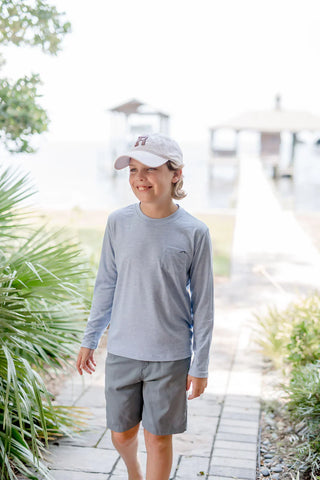 Kid's Bamboo Heathered Long Sleeve Tee - By Baano