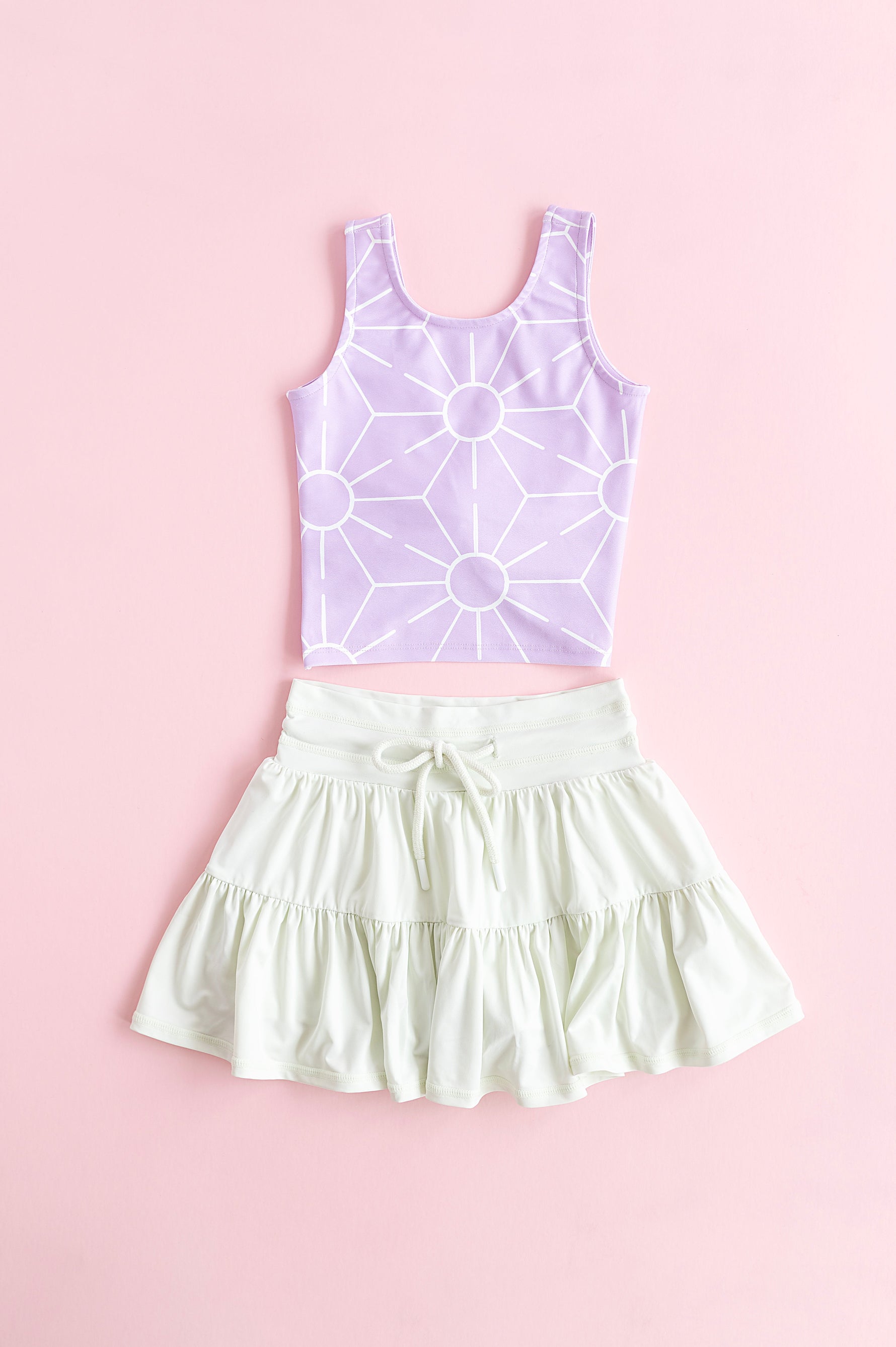 Hint of Mint | 2-tiered Skort - By Baano