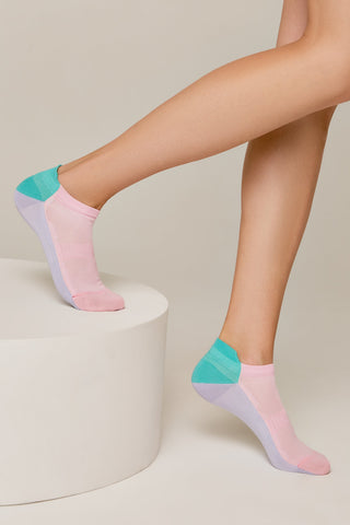 Cotton Ankle Socks Conte Active - With a "Tongue" 393 - By Baano