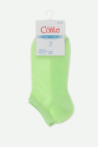 Cotton Ankle Socks Conte Active - Mesh 277 - By Baano