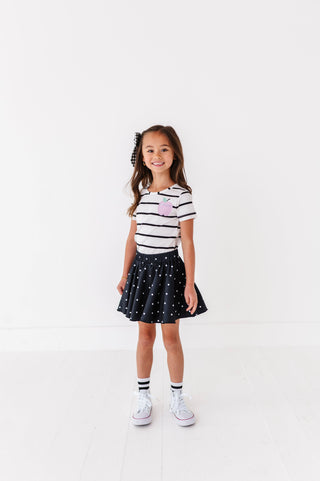 Black Dotty Spin Skort - By Baano