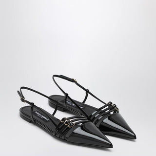 Black Patent Low Slingback - By Baano