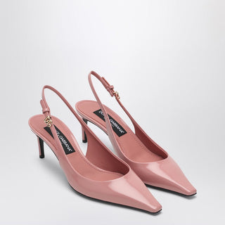Pink leather slingback with décolleté - By Baano