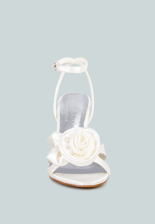 Chaumet Rose Bow Embellished Sandals