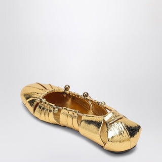 Metallic Gold Ballerina - By Baano