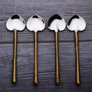 CAMELLIA HEART SPOON 4 PC. SET