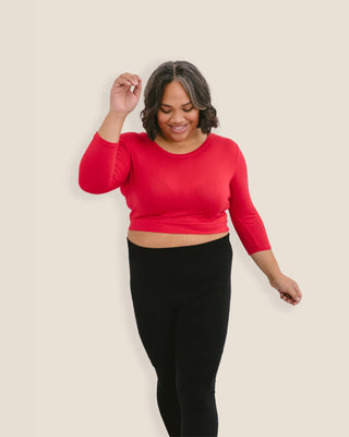 Crew Neck 3/4 Sleeve Halftee - By Baano