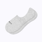 Combed Cotton No Show Socks - Heather Grey