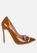 Cocktail Buckle Embellished Stiletto Pump Shoes London Rag International