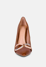 Cocktail Buckle Embellished Stiletto Pump Shoes London Rag International