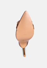 Cocktail Buckle Embellished Stiletto Pump Shoes London Rag International