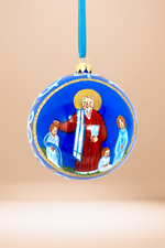 Byzantine Holiday Glass Bauble - Constantine