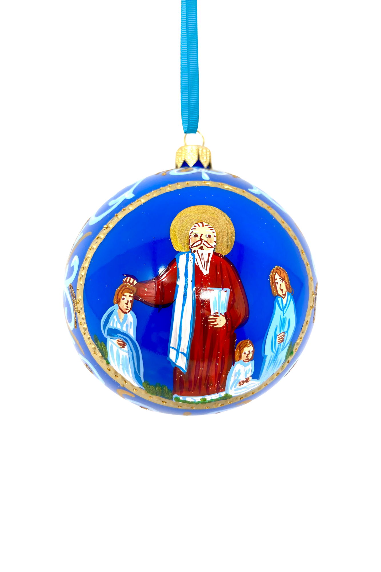 Byzantine Holiday Glass Bauble - Constantine
