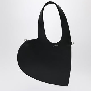 Mini Heart Bag In Black Leather - By Baano