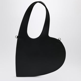 Mini Heart Bag In Black Leather - By Baano