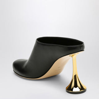 Orchestra Closed Mule Heel In Black Leather - By Baano