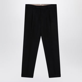Black Virgin Wool Trousers