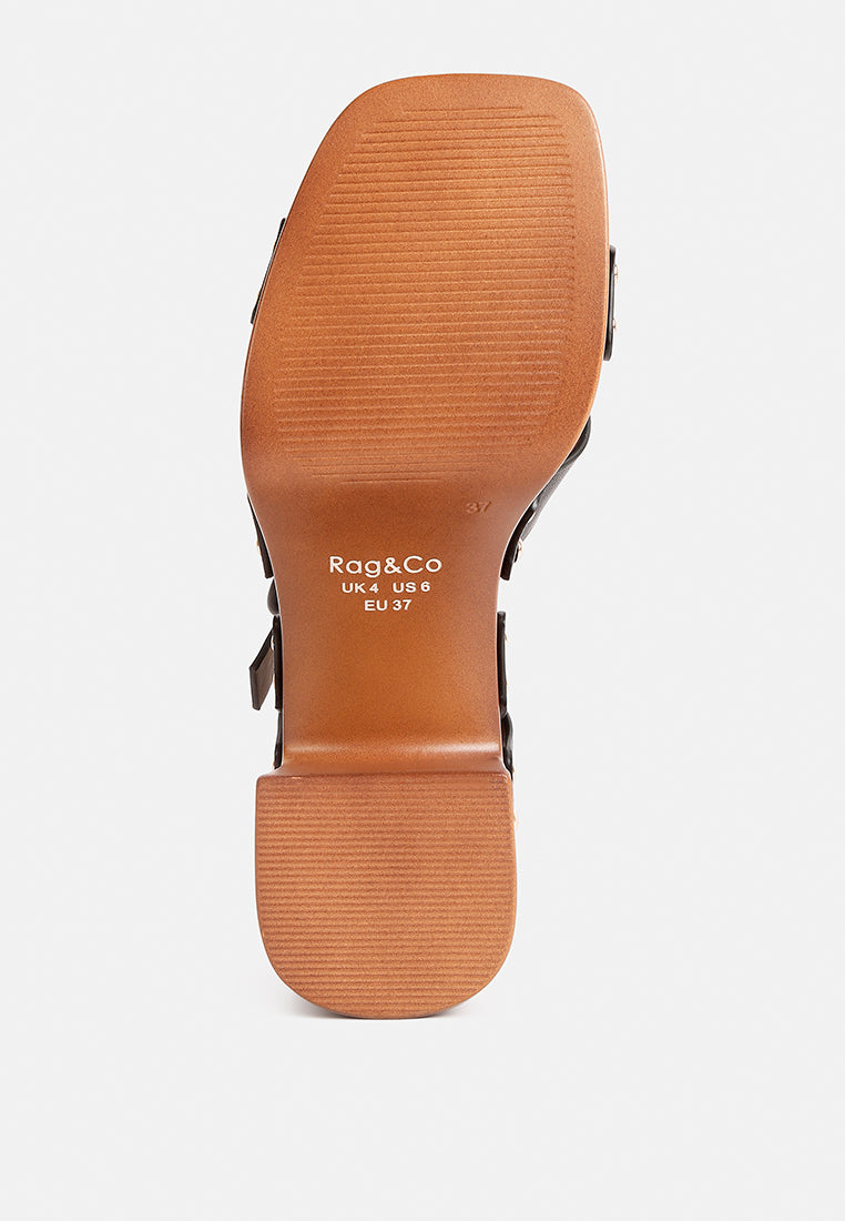 Cristina Cross Strap Embellished Heels