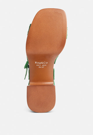 Cristina Cross Strap Embellished Heels