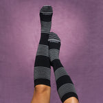 CloudCotton Compression Socks - Black/Grey