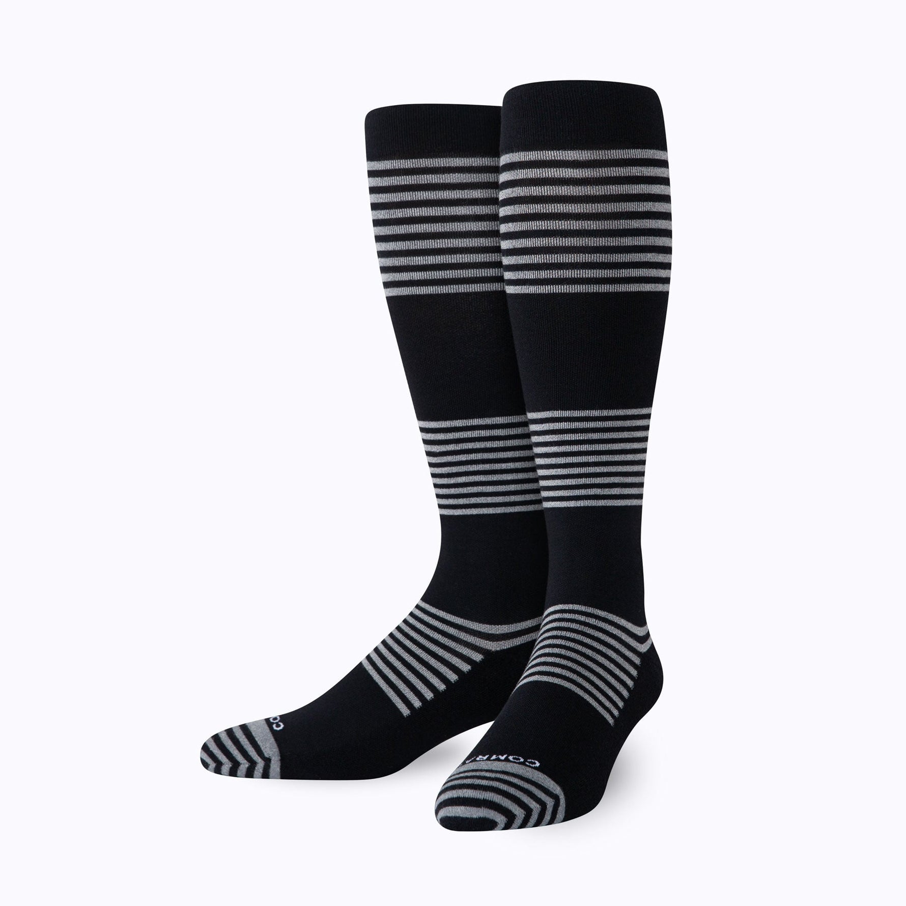 CloudCotton Compression Socks - Black/Grey