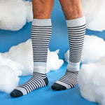 CloudCotton Compression Socks - Black/Grey