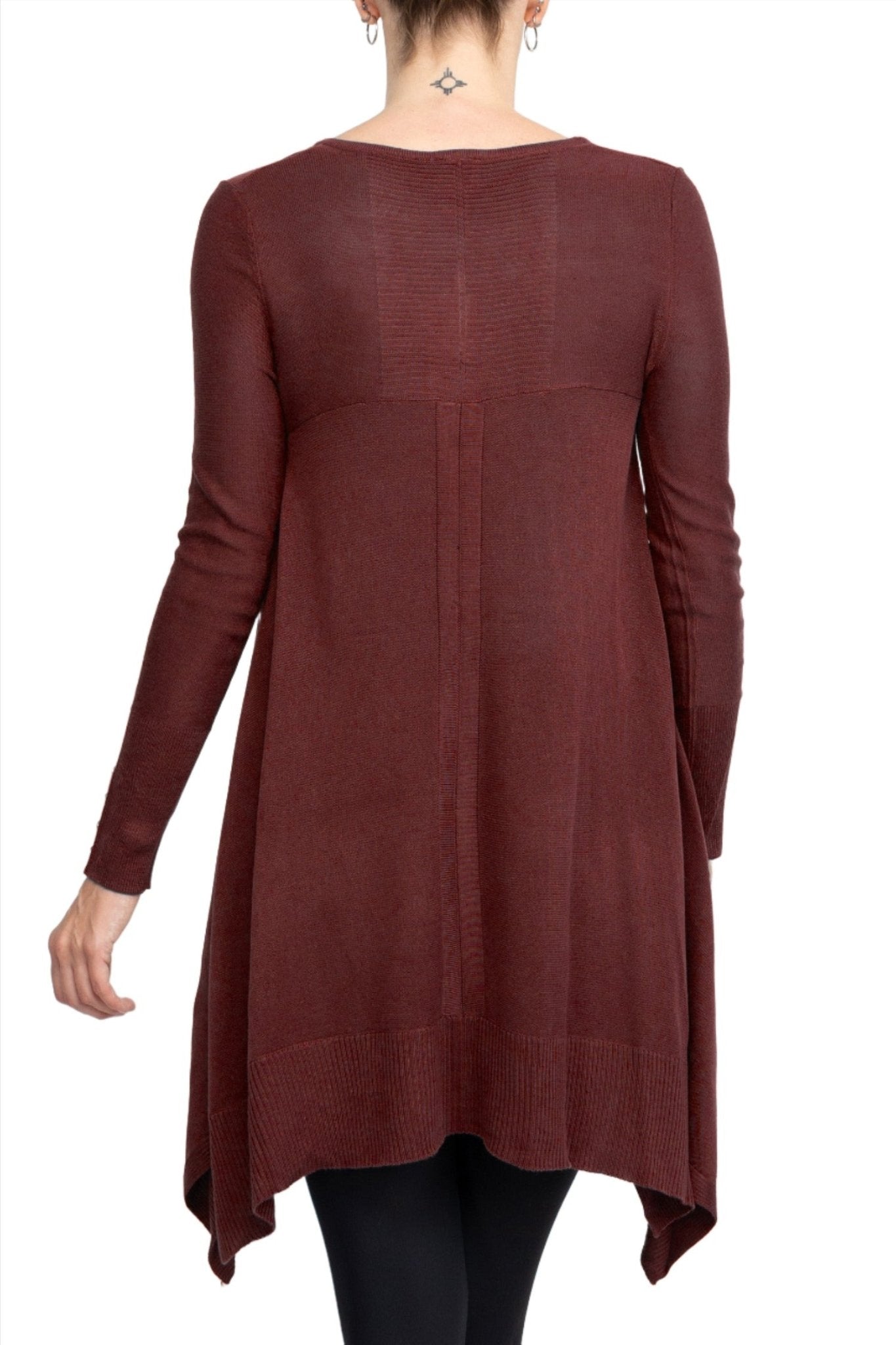 Cupio V - Neck Long Sleeve High Low Hem Top - Glamourous Grace