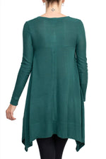 Cupio V - Neck Long Sleeve High Low Hem Top - Glamourous Grace