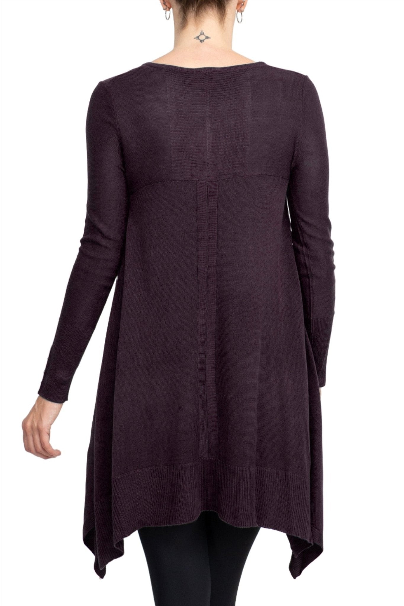 Cupio V - Neck Long Sleeve High Low Hem Top - Glamourous Grace