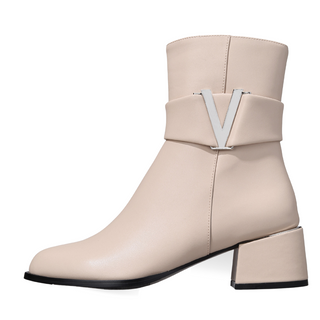Cadence Booties Beige - By Baano