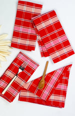 Camila Plaid Dinner Napkin Set