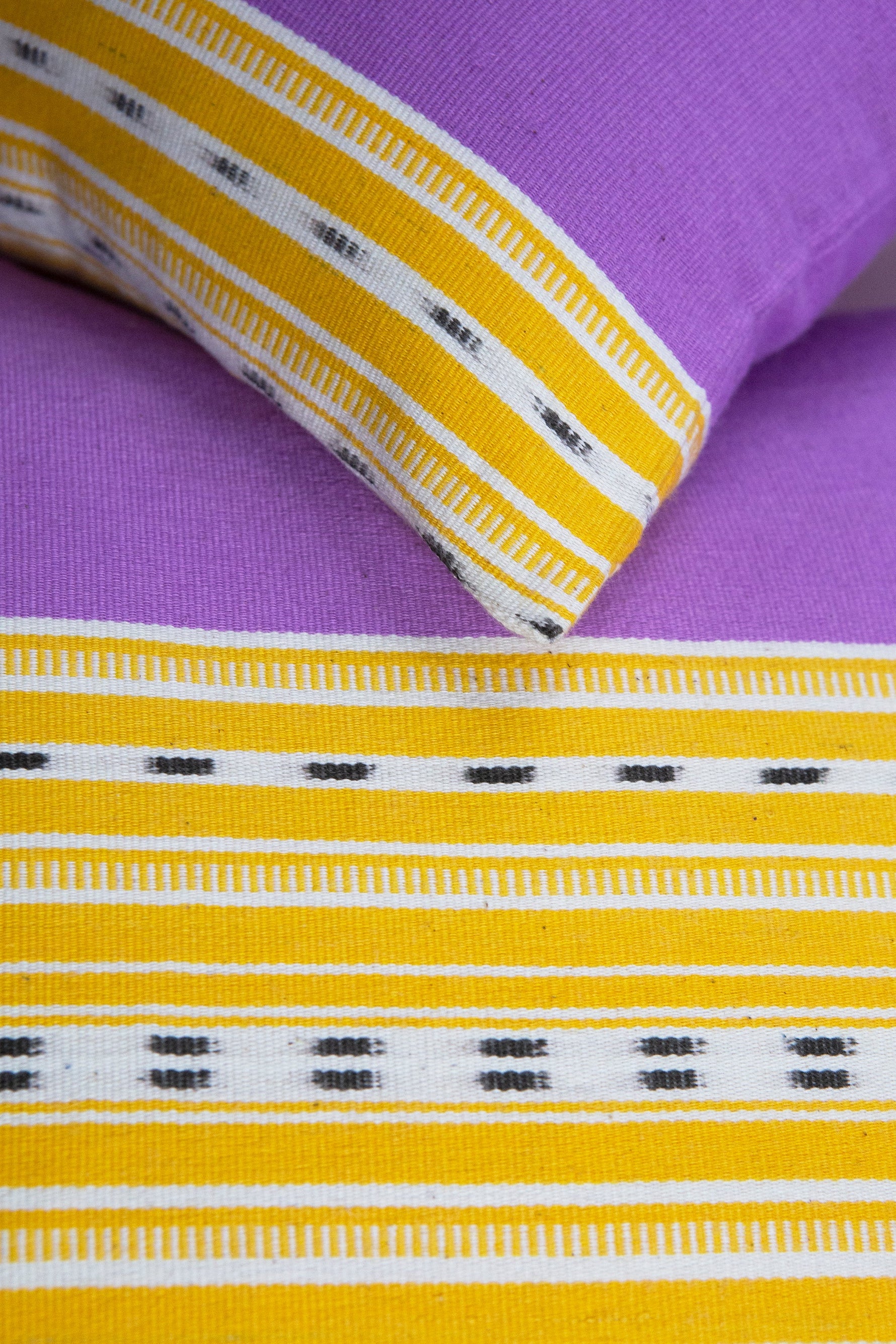 Cantel Pillow - Orchid & Mustard