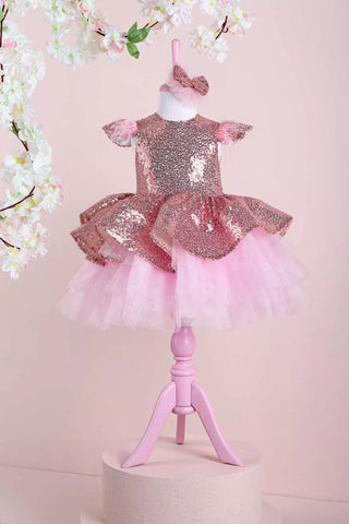 Cara Rose Gold Party Dress